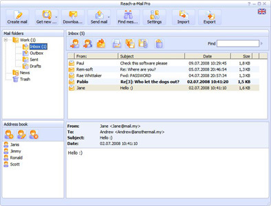 Reach-a-Mail Screenshot
